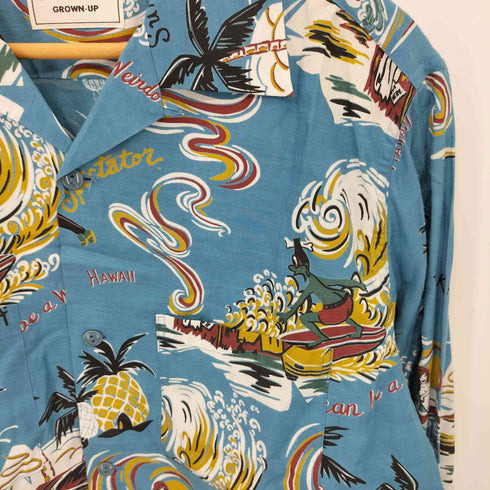 ウィアード WEIRDO HUT L/S SHIRTS ロングスリーブ アロハシャツ メンズ import:M